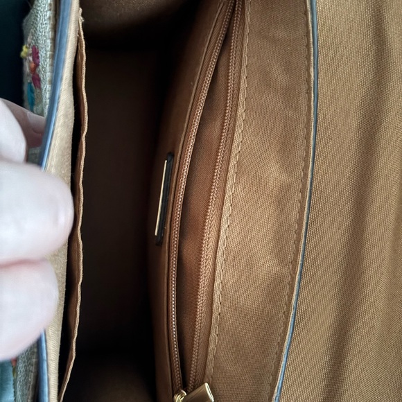 Floral Embroidered Brown Aldo Handbag - Picture 4 of 6